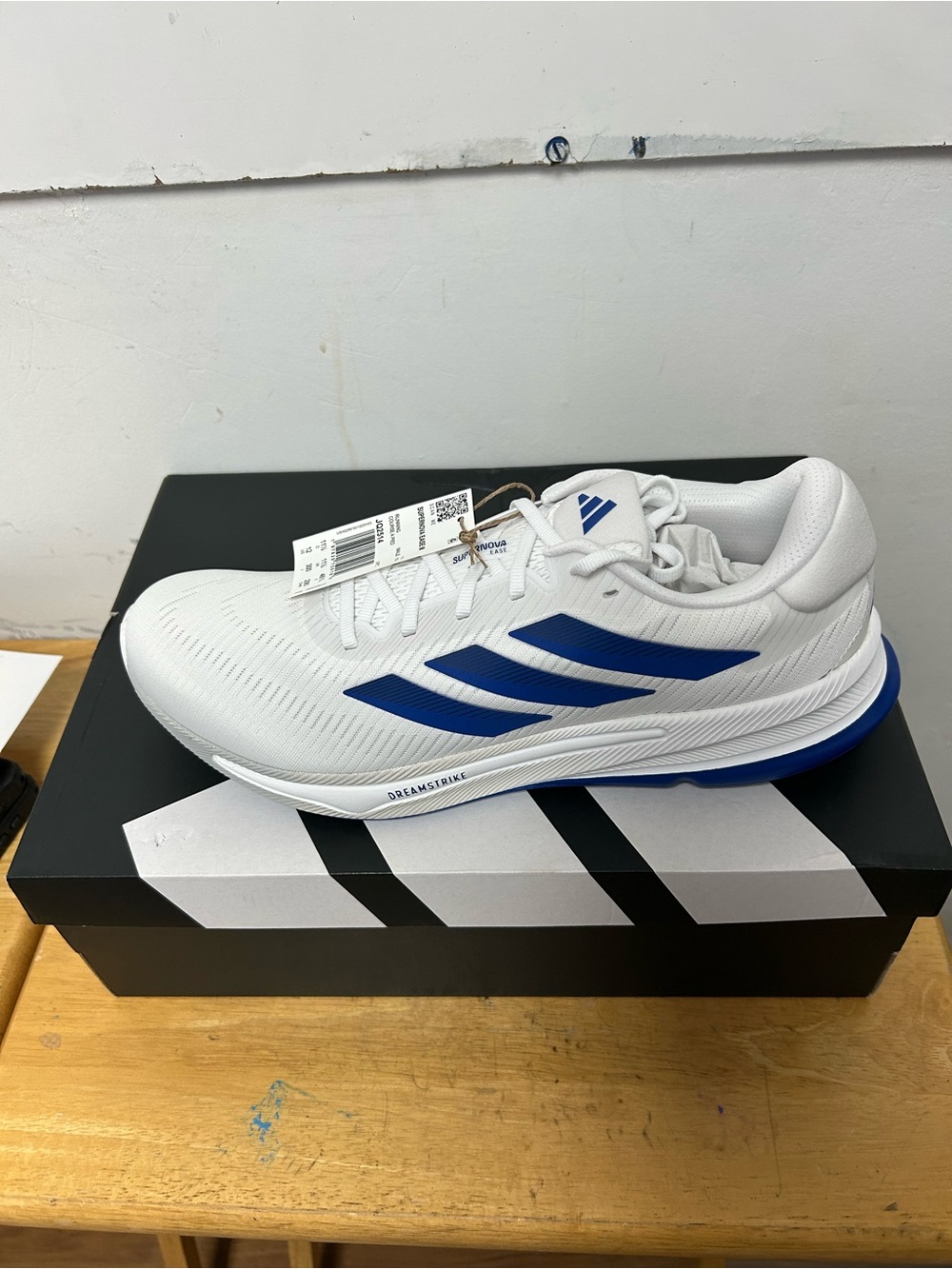 adidas Supernova Ease M White & Royal Blue Running Shoe